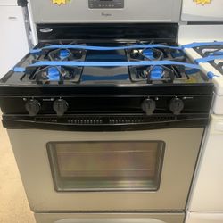 Whirlpool 4 Burners Gas Stove Stainless Steel Working Perfectly 4 Months Warranty 