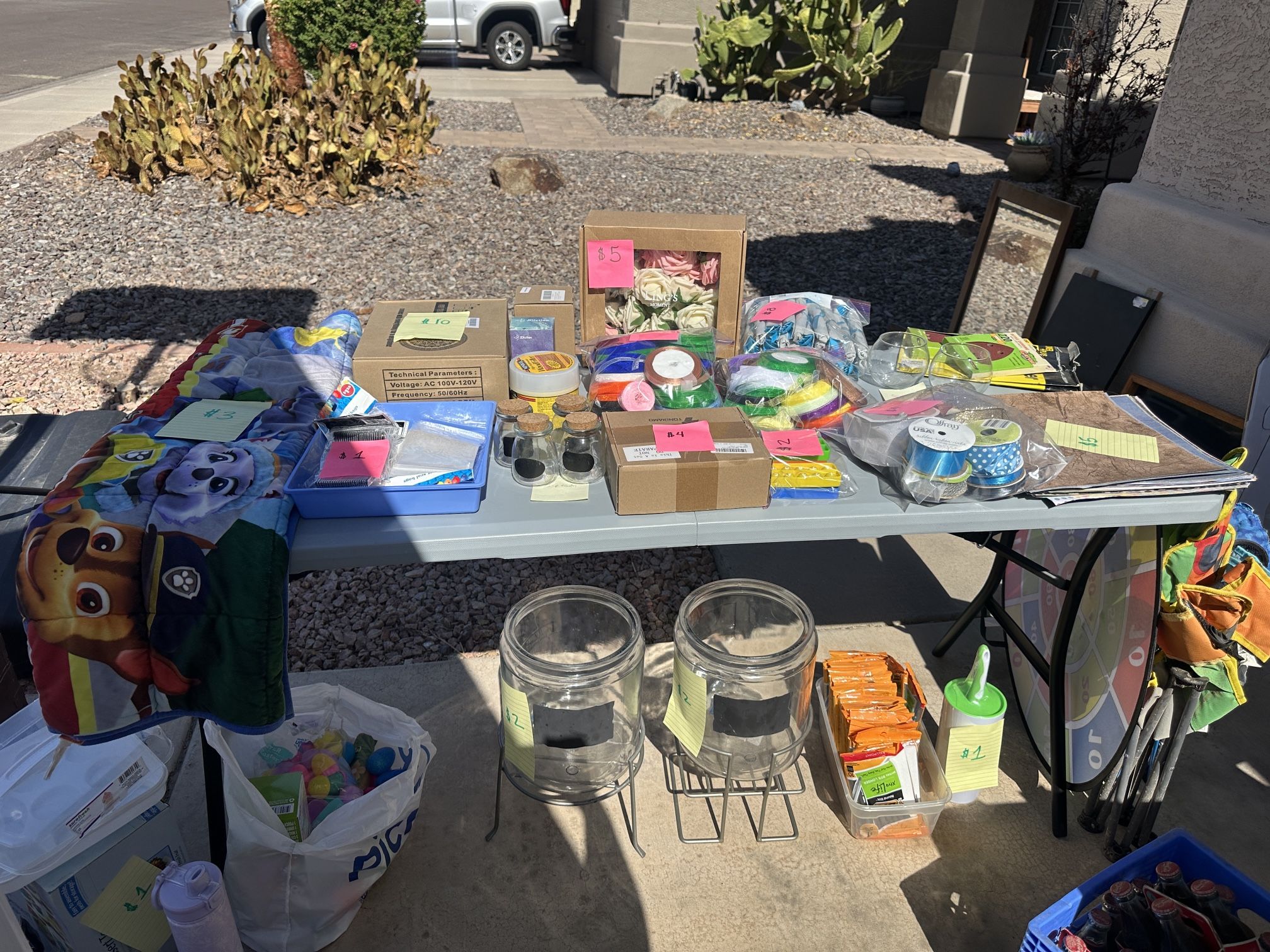 Yard sale! Crafting items, shoes, clothes, books, collector items, football items, and more!!