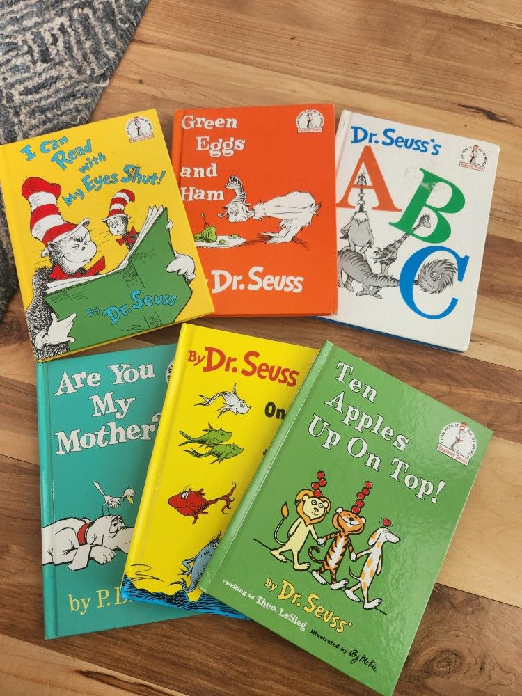 Dr Seuss Lot Of 6 Books Hardcover