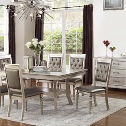7 PC DINING TABLE SET 