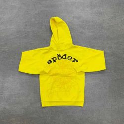 Yellow Sp5der Hoodie