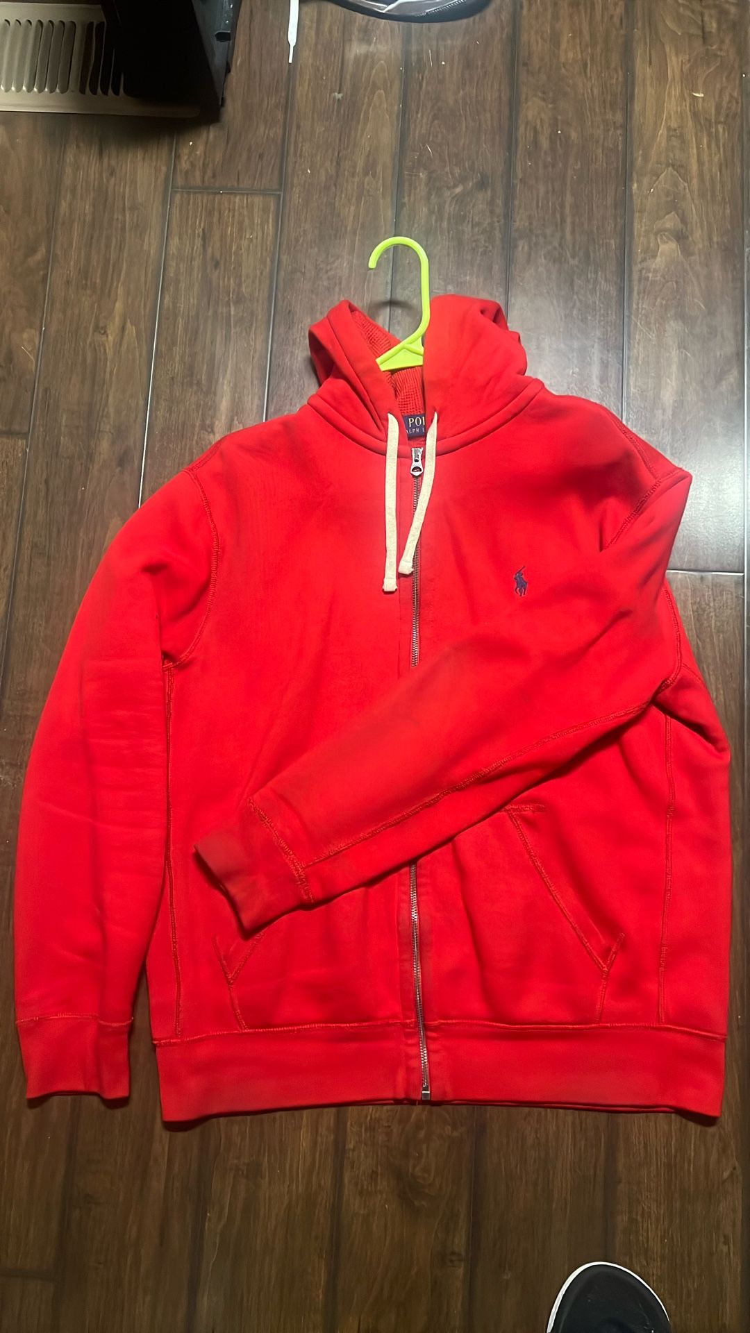 Red Polo Ralph Lauren Zip Up Jacket