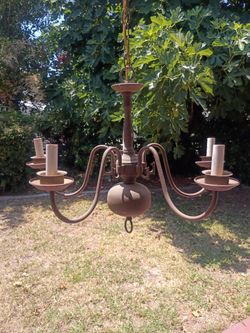 Brass Vintage Chandelier Simple Classic Style