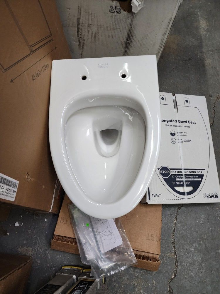 Kohler 31539-0 K-31539-0 Veil Wall-Hung Dula Flush Toilet, White