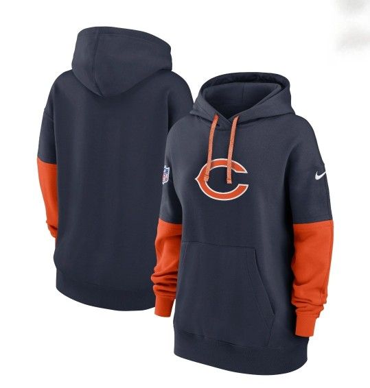Chicago Bears Nike City Club NFL Hooded Pullover Sweatshirt/Hoodie Men's Sz Med