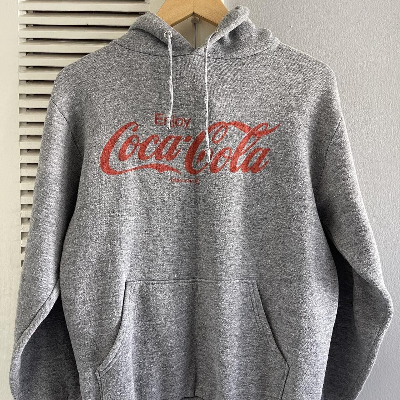 Vintage 80's Enjoy Coca Cola Coke Pullover Hoodie Sweater Rare