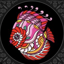 Fish Tank Discus Live Painting 