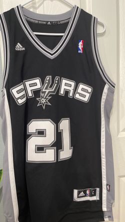 Tim Duncan #21 San Antonio Spurs Adidas Swingman Jersey Large