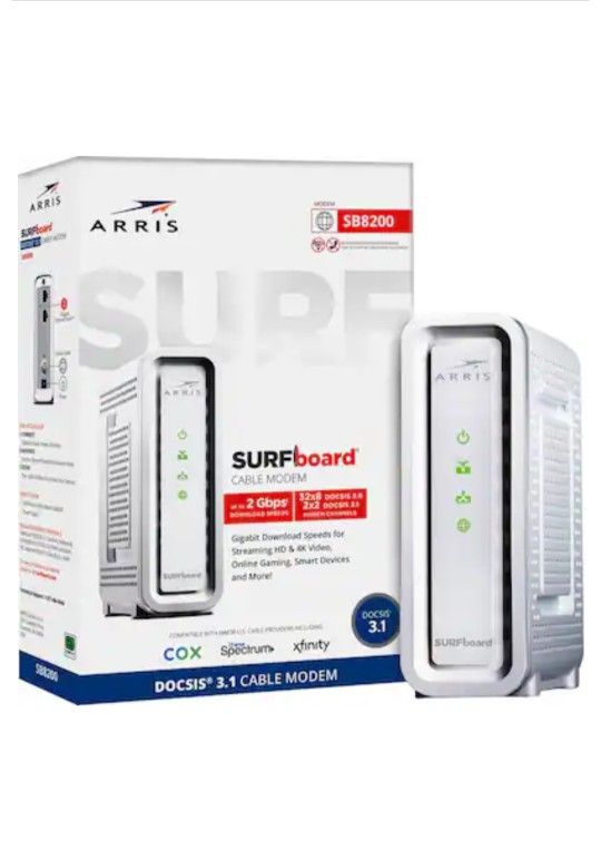 ARRIS
ARRIS - SURFboard SB8200 32 x 8 DOCSIS 3.1 Modem