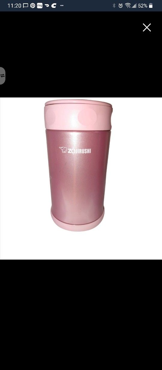 Zojirushi SW-FCE75-PS 25oz Stainless Steel Food Jar NWOT