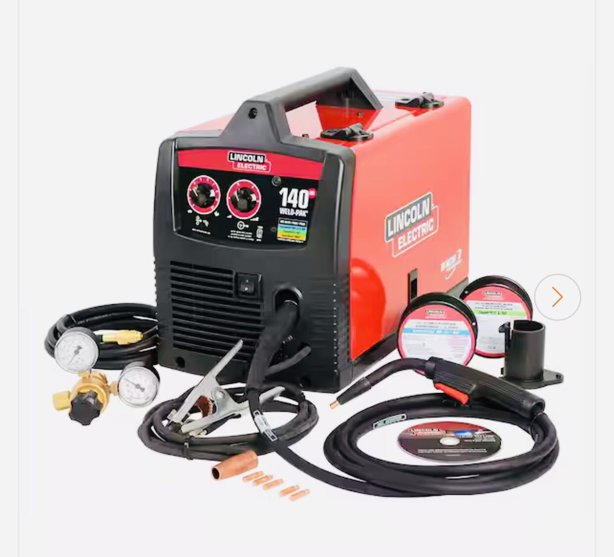 Lincoln Electric Weld-Pak 140 Amp MIG and Flux-Core Wire Feed Welder, 115V, Aluminum Welder with Spool Gun sold separately