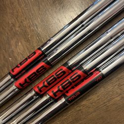 KBS Tour FST Iron Steel Shafts 5 Total 36” To 34” Length