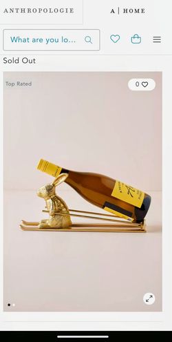 Anthropologie Rare wine bottle holder