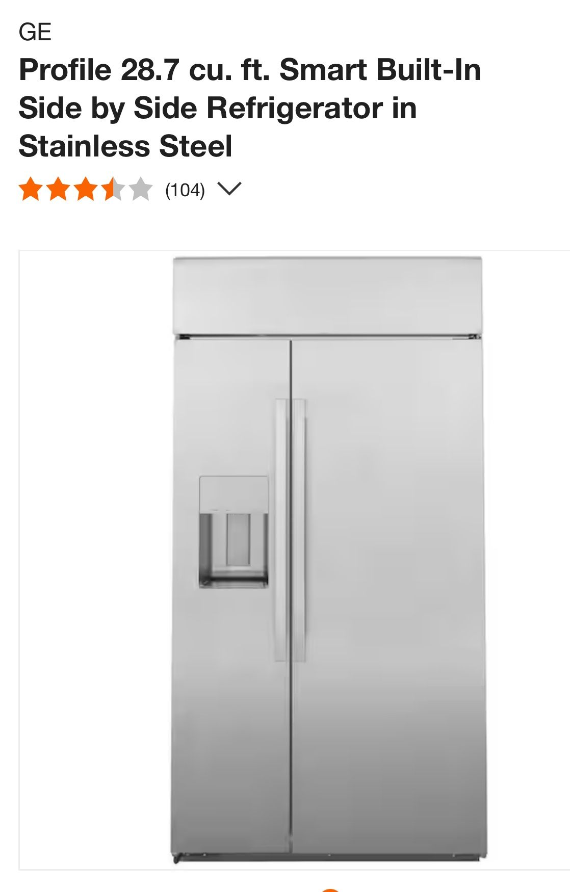 Smart Fridge Stainless Steel Large General Electric Profile Fridge Side By Side Double Door