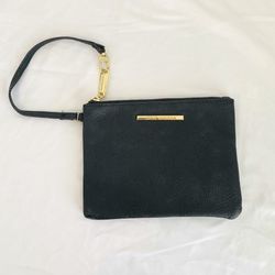 Steve Madden Black Clutch Purse Wallet Wristlet Bag Small