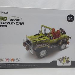 Miniso 3D Puzzle Car. New. 23 Pieces. 