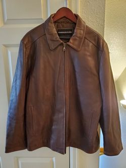 Charles klein leather jacket