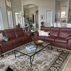 2 Natuzzi  Leather Sofa's