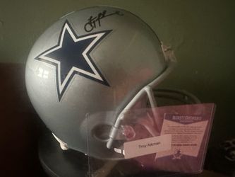 Signed Cowboys Helmet