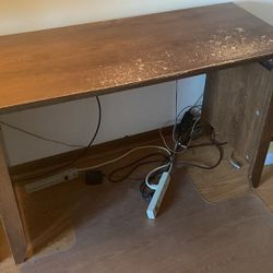 Free Brown Wooden Computer Desk Office Table