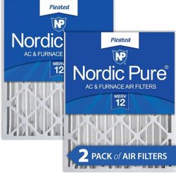 Nordic Pure Ac & Furnace Air Filters Merv 12 20x25x4