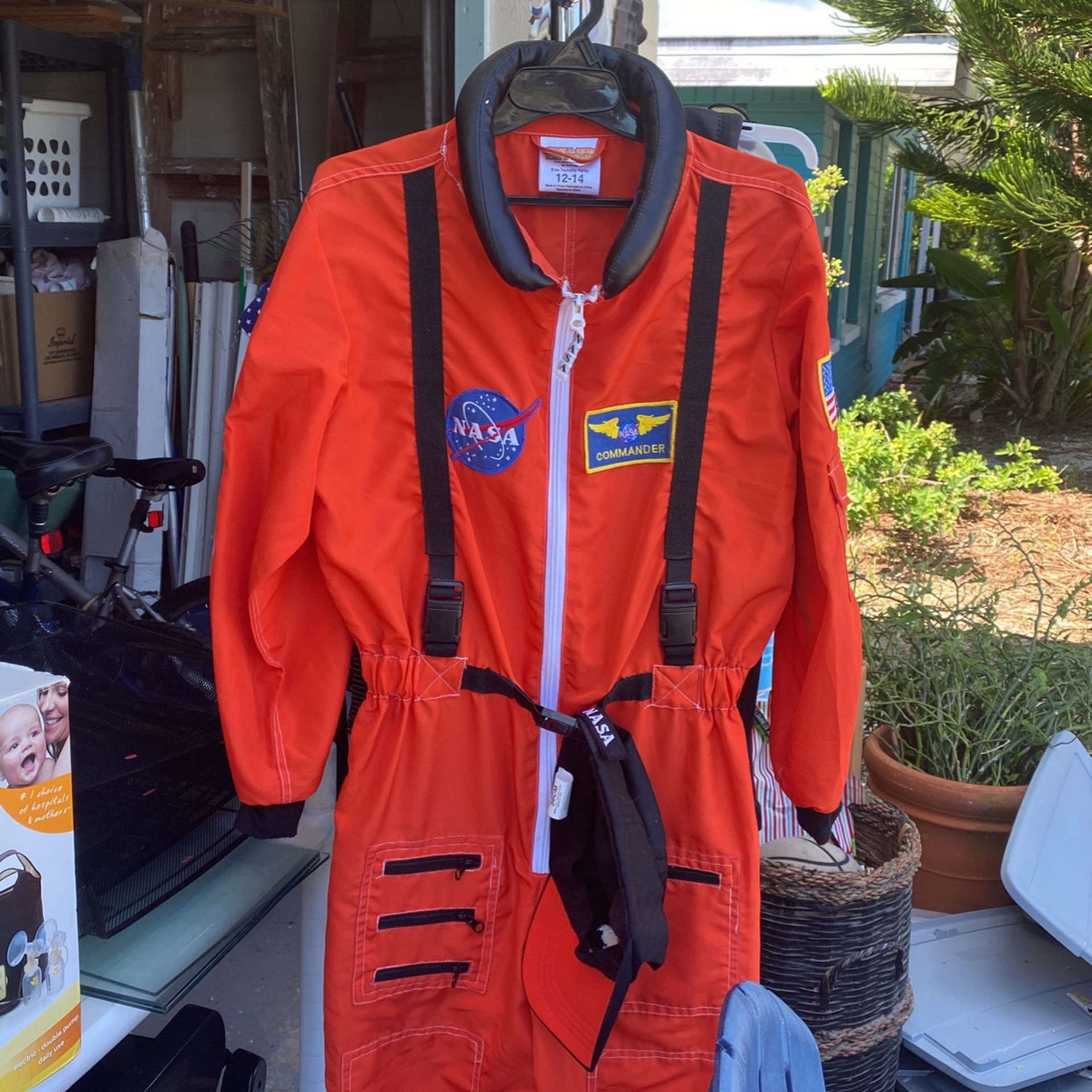 Astronaut Child Jumpsuit costume Size 12-14