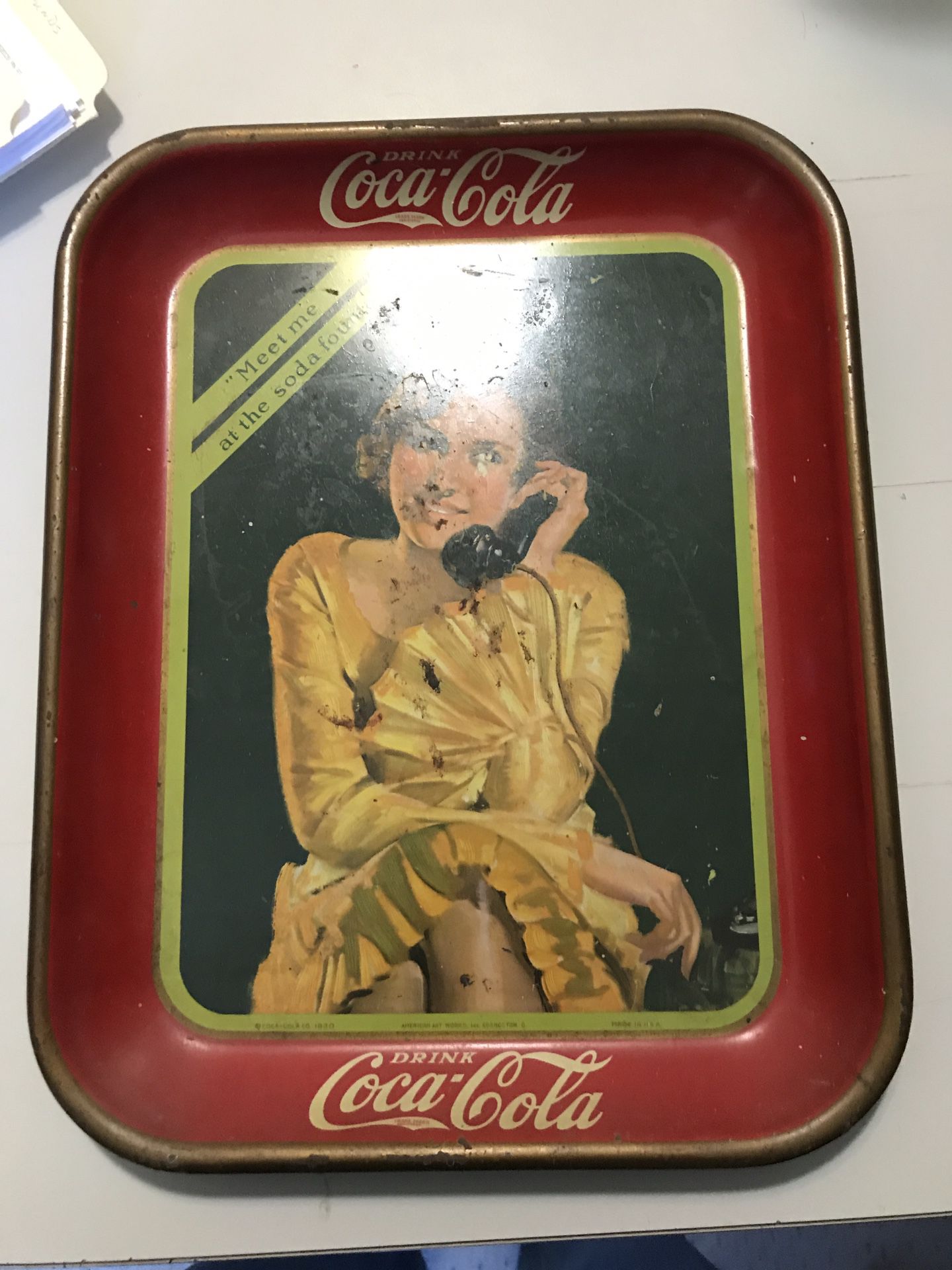 1939s Coca Cola Tray