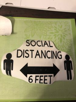 Social distancing Sticker