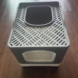 Cat Litter Box And Electric Drinking Fountain.