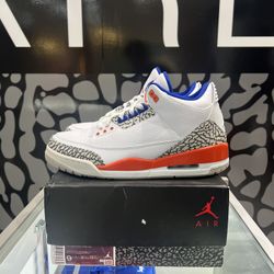 2019 Air Jordan 3 Retro Knicks Size 9 