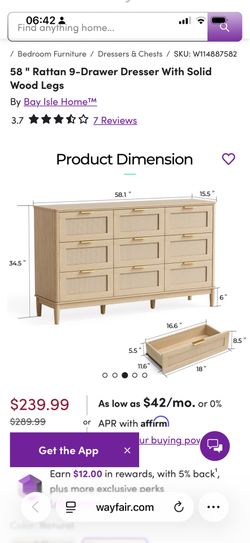 9 Drawer Dresser