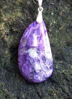 New siberian charoite pendant imported from russia
