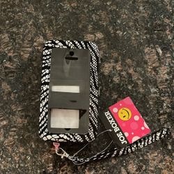 Joe Boxer Wristlet Phone Case in Zebra Print