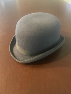 Hartmeyer Grey Fur Felt Derby Hat, Size 6 7/8