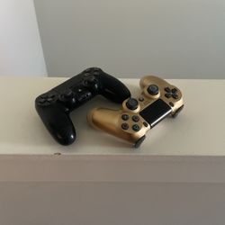 Gold And Black PS4 Controller’s
