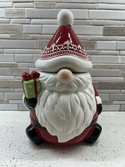 🎅 Publix Gnome Christmas Cookie Jar – 11” Tall – Cute & Clean! Hollywood, FL