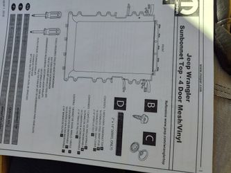 2018 Jeep Wrangler Sunbonnet Top