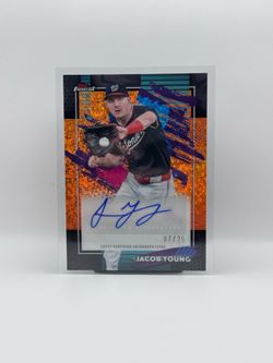 jacob young topps finest orange auto 7/25