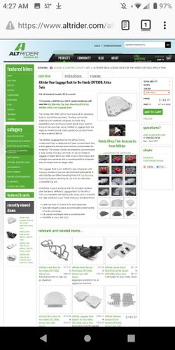 Alt rider motorcycle skid plates