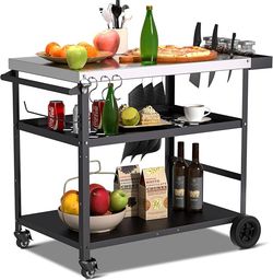 Spurgehom Outdoor Grill Cart
