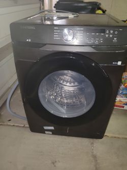 Samsung Digital Front Load Washer & Electric Dryer Set - Brushed Black