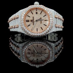 AP Automatic Men’s  Designer Luxury Lab Diamond Watch 