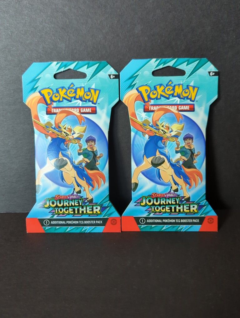 Pokemon Sleeved Booster Pack Scarlet And Violet Journey Together -(2) For $15