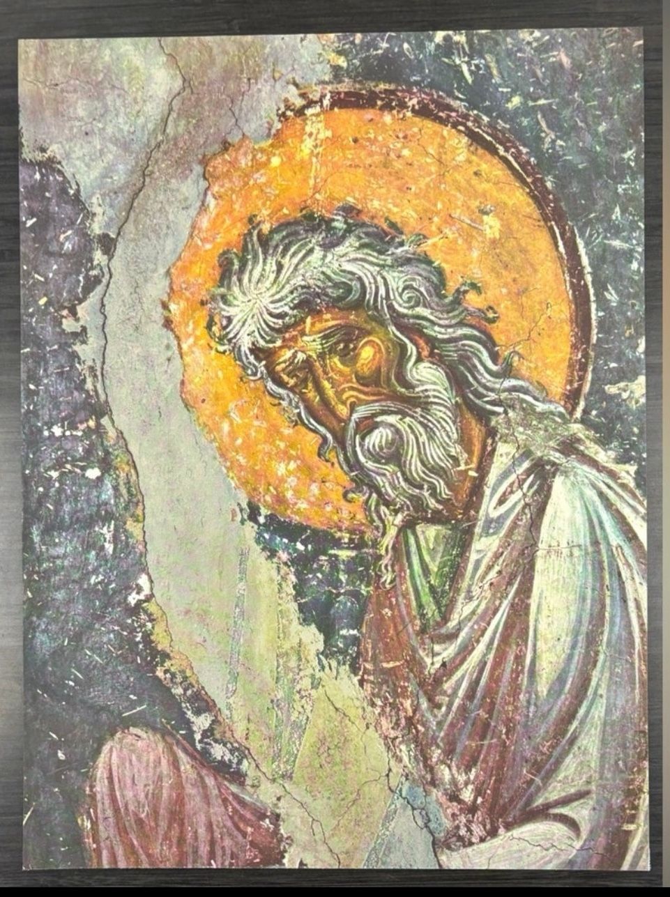Original Vintage Fine Art Print Poster Medieval Yugoslavia Wall Frescoes Antique