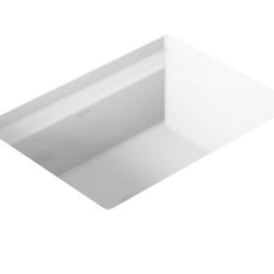 Kohler K-21783-0 Artifacts 21 1/4" Rectangle Undermount Bathroom Sink, White
