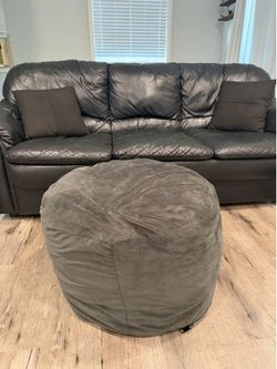 Black Bean Bag Ottoman / Footrest – $25 OBO