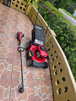 Push mower & weed eater both in excellent condition  $250 not less. Don't waste time lowballing!! Act fast!