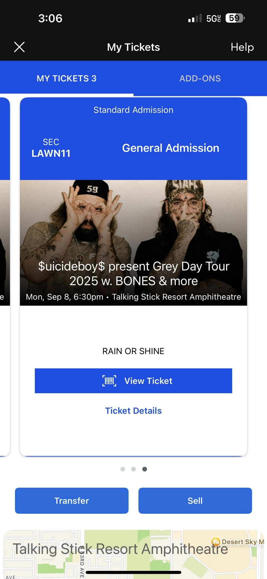 Greyday Suicideboys Ticket 2025
