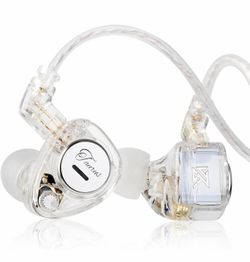 KZ Taurus in Ear Monitor Headphones, Horizontal 2DD in Ears, Gaming Earbuds, Noise Isolating Ear Buds Sound Localization in-Ears for Singers Musicians
