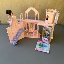 Kelly, Barbie Sister Castle Palace Playhouse With Tommy Prince